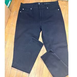 7 for all mankind The Skinny Black Mens Premium Denim Size 31